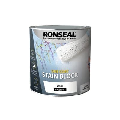 Ronseal One Coat Stain Block - White