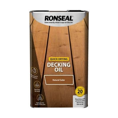 Ronseal Quick Drying Decking Oil - Natural Cedar