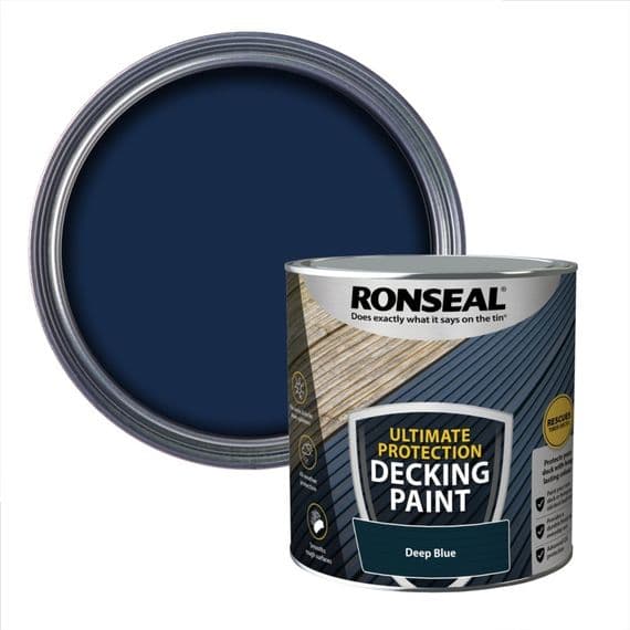 Ronseal Ultimate Protection Decking Paint 2.5L - Deep Blue