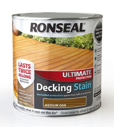Ronseal Ultimate Protection Decking Stain 2.5L - Medium Oak
