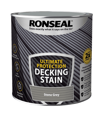 Ronseal Ultimate Protection Decking Stain 2.5L - Stone Grey