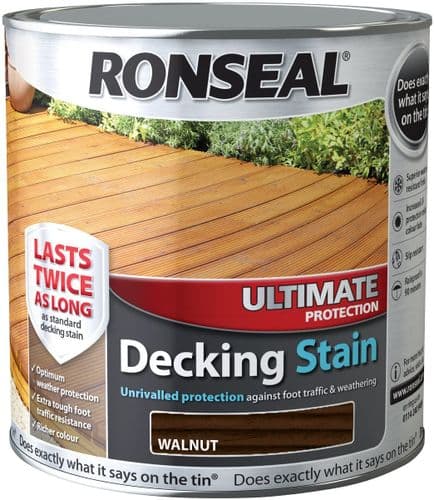 Ronseal Ultimate Protection Decking Stain 2.5L - Walnut