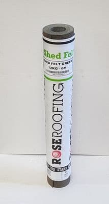Rose Roofing Green Shed Felt - 6m 12kg