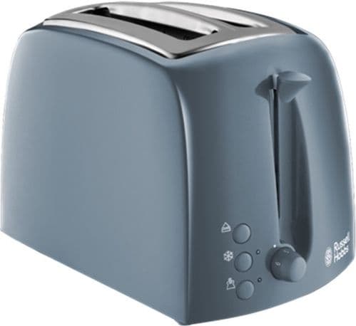 Russell Hobbs Textures Toaster Grey - 2 Slice