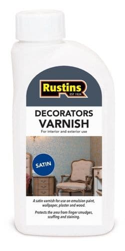 Rustins Decorators Varnish - 500ml Satin