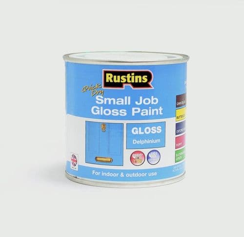 Rustins Quick Dry Small Job Gloss 250ml - Delphinium