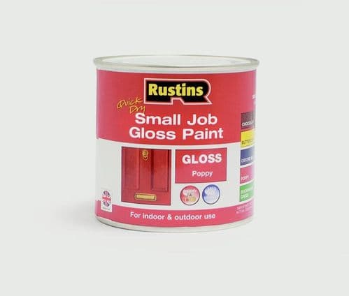 Rustins Quick Dry Small Job Gloss 250ml - Poppy