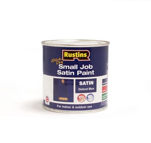 Rustins Quick Dry Small Job Satin 250ml - Oxford Blue