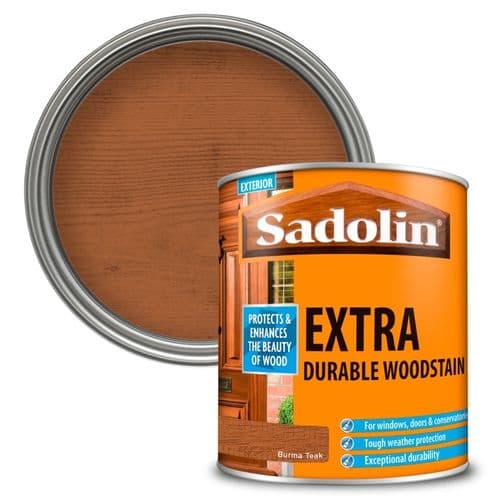 Sadolin Extra Durable Woodstain - 1L  Burma Teak