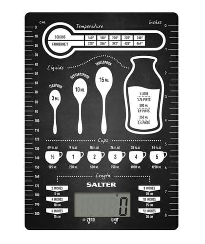 Salter 5kg Electronic Scale - Conversion Table