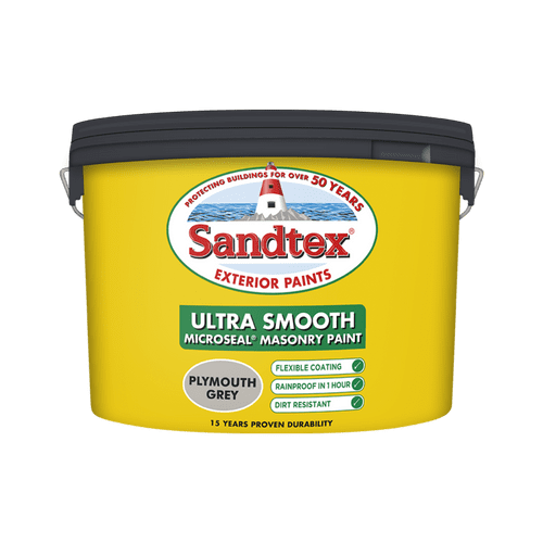 Sandtex Smooth Masonry 10L - Plymouth Grey