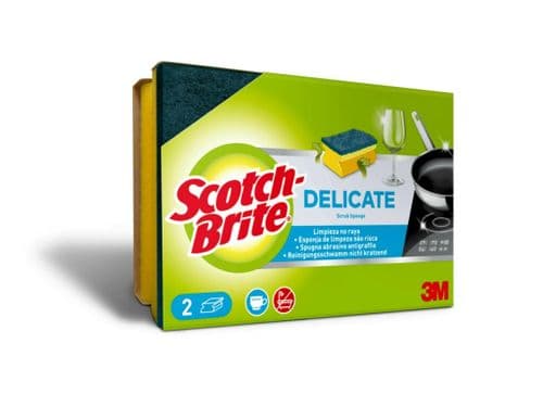Scotch-Brite® Delicate Scrub Sponge - 2 Piece