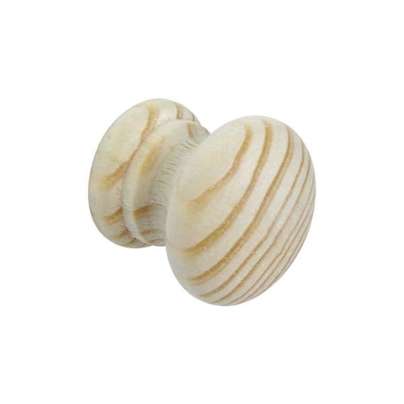 Securit Pine Knobs with Metal Inserts 2 - 40mm