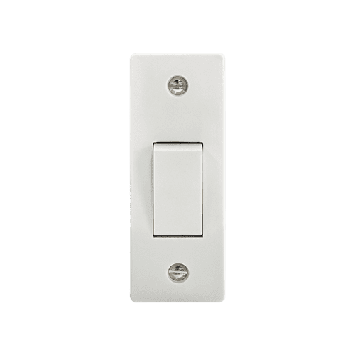 Securlec 1 Gang 2 Way Architrave Switch - Round Edge