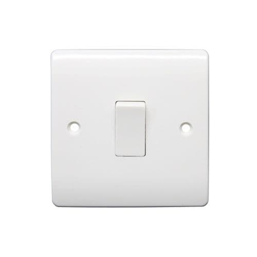 Securlec 1 Gang 2 Way Light Switch - Round Edge