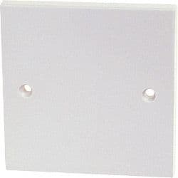Securlec 1 Gang Blank Plate - Square Edge