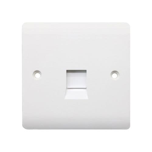 Securlec 1 Gang Telephone Socket Master - Round Edge