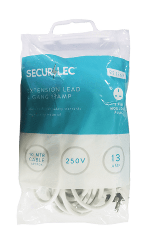 Securlec 4 Gang Extension Lead - 10m