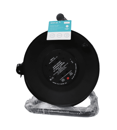 Securlec 4 Gang Extension Reel - 50m 13 Amp