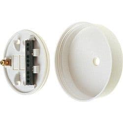 Securlec Ceiling Rose White - 6A 88mm