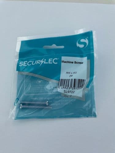 Securlec Machine Screw ZP M4 x 40mm - Pack 2
