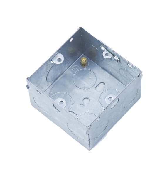 Securlec Metal Back Box 1 Gang - 47mm