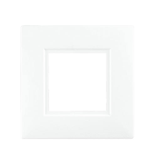 Securlec White Finger Plates for Flush Wall Switches - Square Edge Pre-Packed (2)