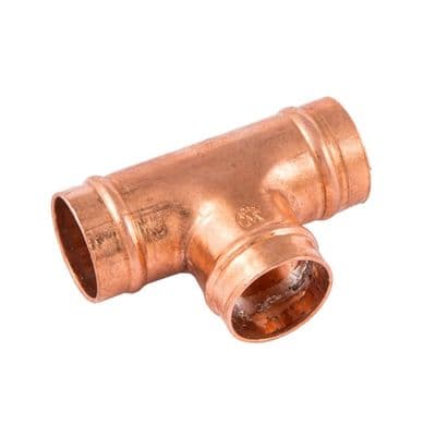 Securplumb - Pre Soldered Equal Tee - 22mm