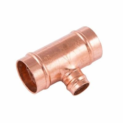 Securplumb - Pre Soldered Reducing Tee - 22x15m