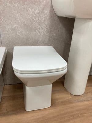 SP - Rimless Back To Wall Pan & Seat
