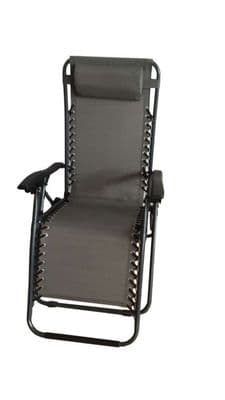 SupaGarden - Zero Gravity Chair - Black/ Grey