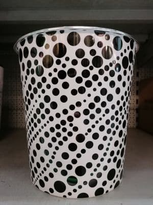 SupaHome Waste Bin - Black Dots
