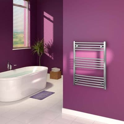 SupaPlumb - Chrome Curved Towel Rail - 600 X 800mm