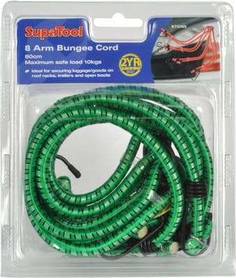 SupaTool 8 Arm Bungee Cord - 80cm