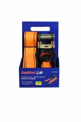 SupaTool Ratchet Tie Down - 6m x 50mm