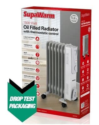 SupaWarm Oil Filled Radiator - 1500w