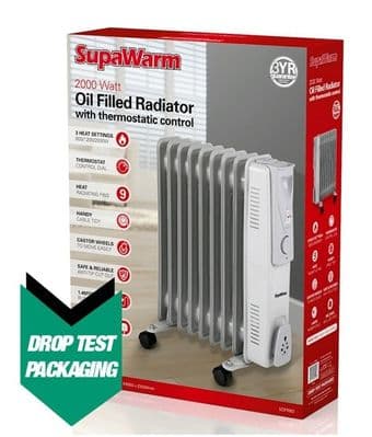 SupaWarm Oil Filled Radiator - 2000w