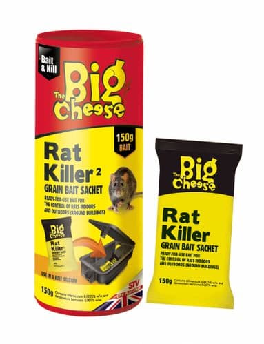 The Big Cheese Rat Killer Grain Bait Sachet (150g) STV224