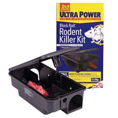 The Big Cheese Ultra Power Block Bait Rat & Mouse Killer Kit  STV566