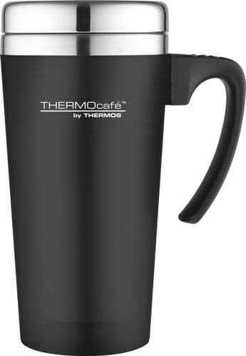 Thermos Soft Touch Travel Mug Black - 420ml