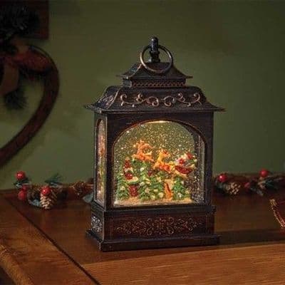 Three Kings - Snowswirl Flying Santa Lantern