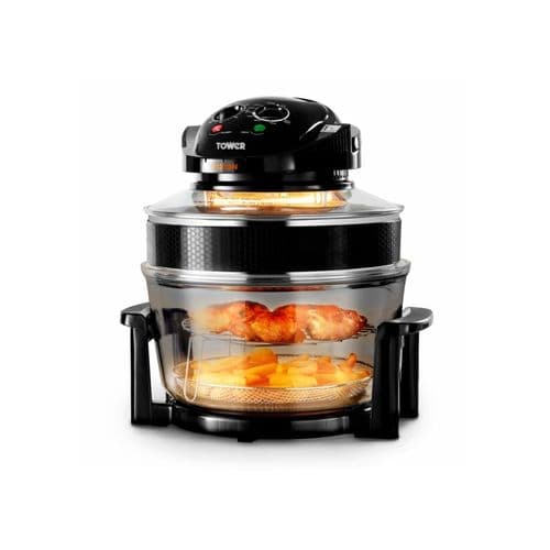 Tower Halogen Black Low Fat Air Fryer - 12L