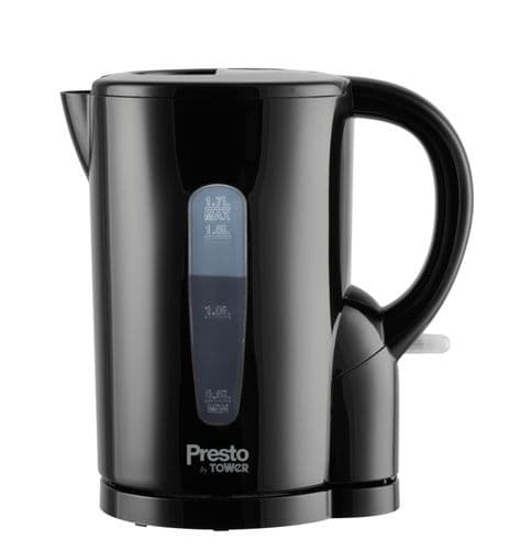 Tower Presto 1.7L Electric Kettle - Black 2200w