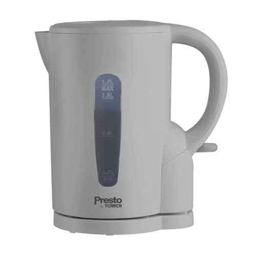 Tower Presto 1.7L Electric Kettle - Grey 2200w