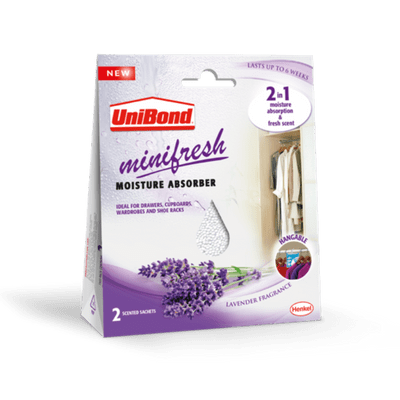 UniBond Moisture Absorber Sachet Lavender - 2 x 50g