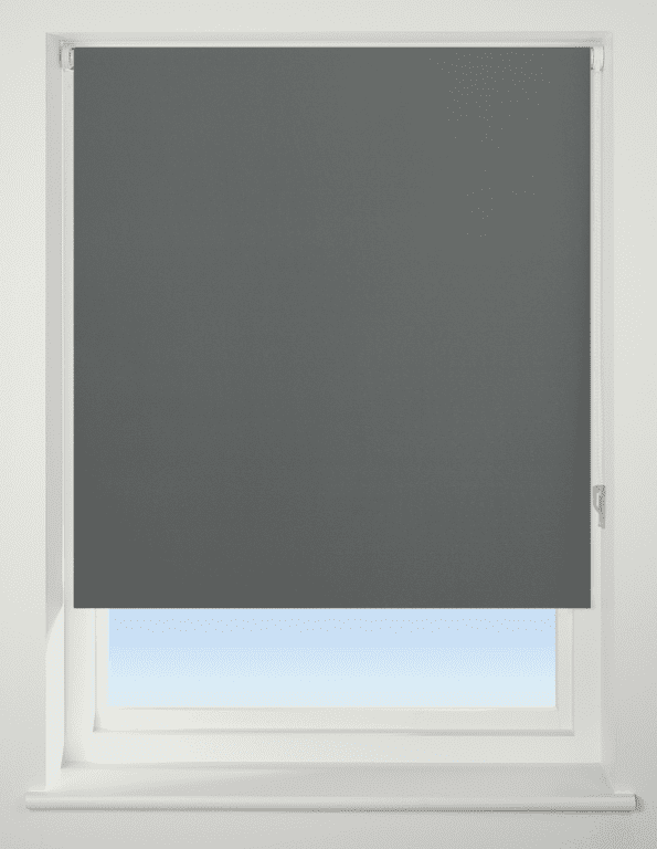Universal Blackout Roller Blind Charcoal 60cm