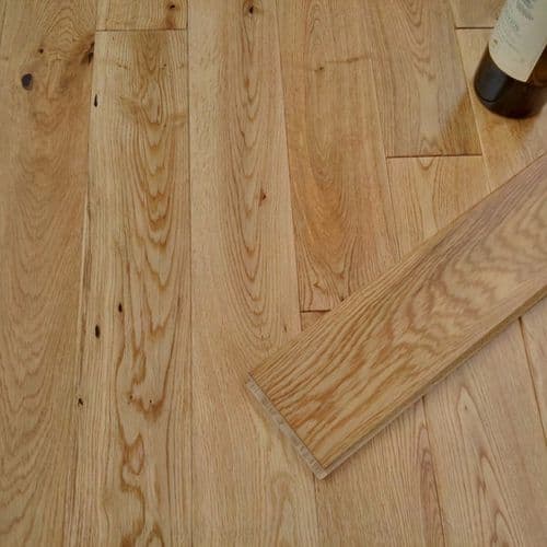 Y.T.D Limited Wide Thick Solid Oak Flooring 1.08m2 - RANDOM LENGTH x 90mm x 18mm