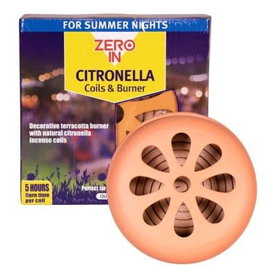 Zero In Citronella Burner Coils - Pack 6