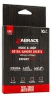 Abracs Hook & Loop Detail Sanding Sheets - 95x145 80g Medium