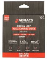Abracs Hook & Loop Disc - Pack 10 125mm
